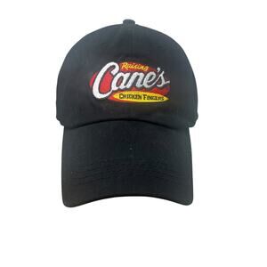 Raising Cane's Baseball Hat Casual Men's Adjustable Black Cotton Dad Cap